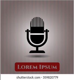 Microphone vector symbol