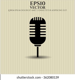 Microphone vector symbol