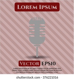 Microphone vector symbol