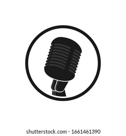 Microphone vector symbol. Broadcast isoleted icon. EPS 10