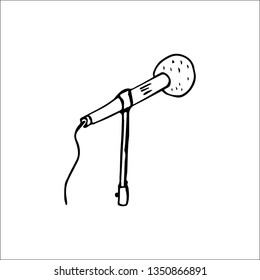 microphone vektor sketch