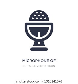 microphone of vintage de icon on white background. Simple element illustration from Tools and utensils concept. microphone of vintage de icon symbol design.