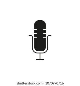 Microphone voice black icon