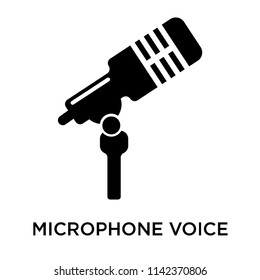 Microphone voice icon vector isolated on white background for your web and mobile app design, Microphone voice logo concept