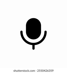 microphone voice message icon sign vector