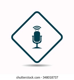 Microphone. Voice recording icon