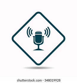 Microphone. Voice recording. icon