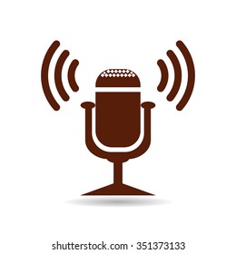 Microphone. Voice recording. icon