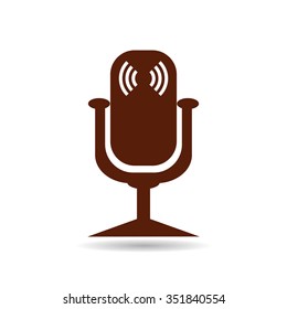 Microphone. Voice recording icon