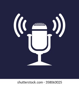 Microphone. Voice recording. icon