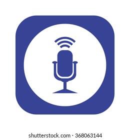 Microphone. Voice recording icon