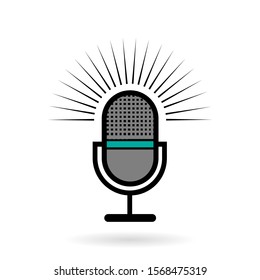 Microphone. Voice recording. icon. vector design