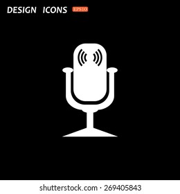 Microphone. Voice recording. icon. vector design