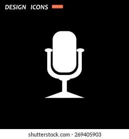 Microphone. Voice recording. icon. vector design