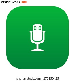 Microphone. Voice recording. icon. vector design