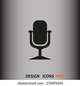 Microphone. Voice recording. icon. vector design