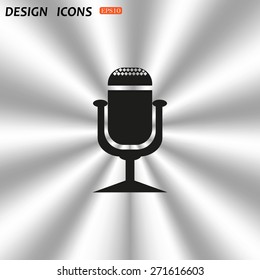 Microphone. Voice recording. icon. vector design
