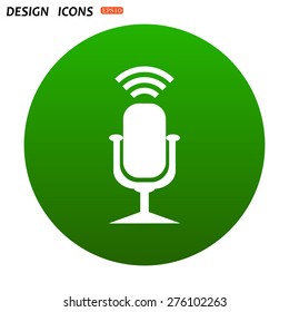 Microphone. Voice recording. icon. vector design