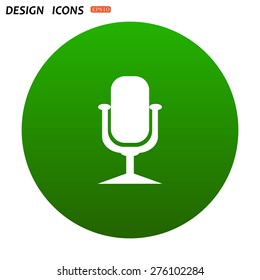 Microphone. Voice recording. icon. vector design