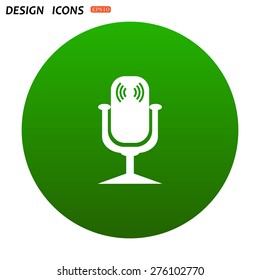 Microphone. Voice recording. icon. vector design