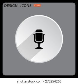 Microphone. Voice recording. icon. vector design