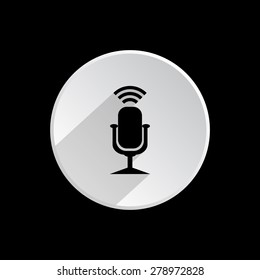 Microphone. Voice recording. icon. vector design
