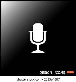 Microphone. Voice recording. icon. vector design