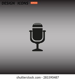 Microphone. Voice recording. icon. vector design