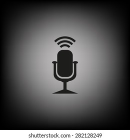 Microphone. Voice recording. icon. vector design