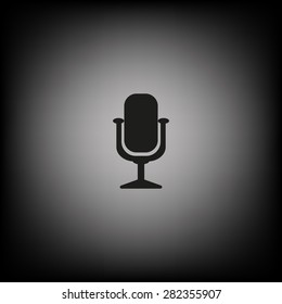 Microphone. Voice recording. icon. vector design