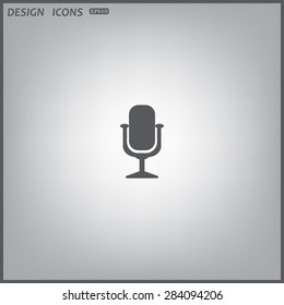 Microphone. Voice recording. icon. vector design