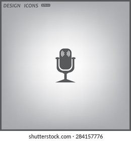 Microphone. Voice recording. icon. vector design