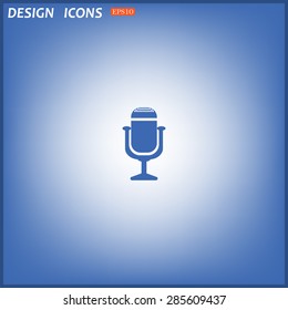 Microphone. Voice recording. icon. vector design