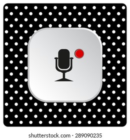 Microphone. Voice recording. icon. vector design