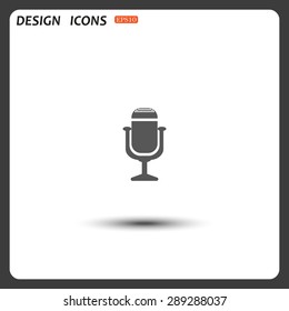Microphone. Voice recording. icon. vector design