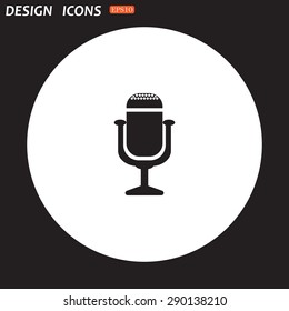 Microphone. Voice recording. icon. vector design