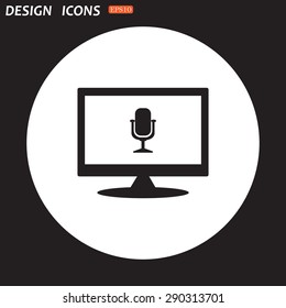 Microphone. Voice recording. icon. vector design