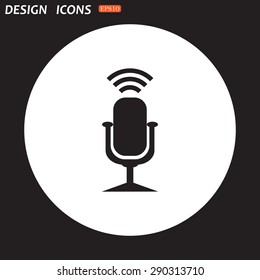 Microphone. Voice recording. icon. vector design