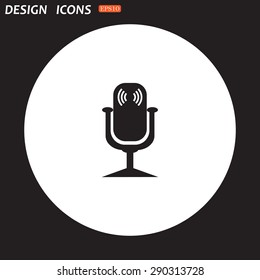 Microphone. Voice recording. icon. vector design