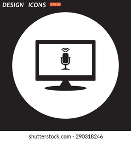 Microphone. Voice recording. icon. vector design