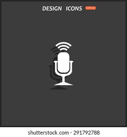 Microphone. Voice recording. icon. vector design