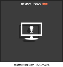 Microphone. Voice recording. icon. vector design