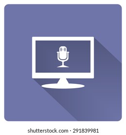 Microphone. Voice recording. icon. vector design