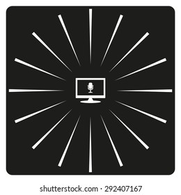 Microphone. Voice recording. icon. vector design