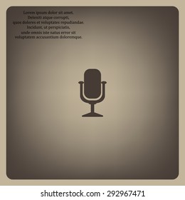 Microphone. Voice recording. icon. vector design