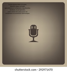 Microphone. Voice recording. icon. vector design