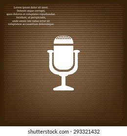 Microphone. Voice recording. icon. vector design
