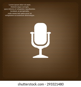 Microphone. Voice recording. icon. vector design