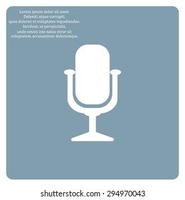 Microphone. Voice recording. icon. vector design