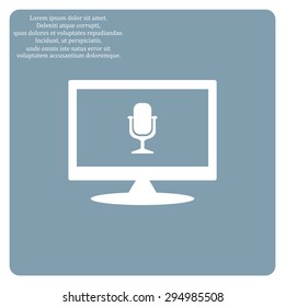 Microphone. Voice recording. icon. vector design